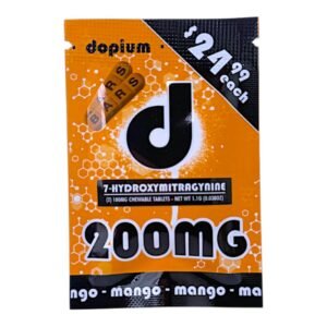 dopium 7OH Flavored Tablets 100mg x 2ct Mango