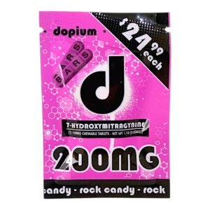 dopium 7OH Flavored Tablets 100mg x 2ct Rock Candy