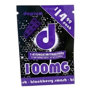 dopium 7OH Flavored Tablets 50mg x 2ct  Blackberry Smash