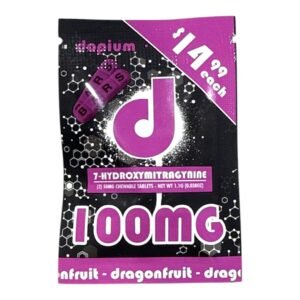 dopium 7OH Flavored Tablets 50mg x 2ct Dragonfruit