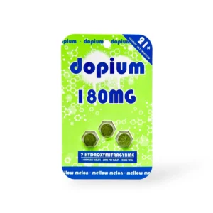dopium 7 hydroxymitragynine chewable tablets mellow melon 60mg per tablet 3ct 84606