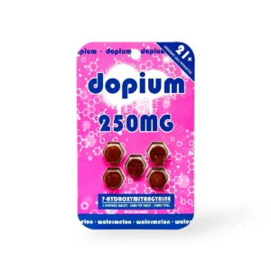 dopium 7 hydroxymitragynine chewable tablets watermelon 50mg per tablet 5ct 12662